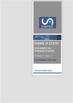 ESAME DI STATO Classe V sez. I - DOCUMENTO DEL CONSIGLIO DI CLASSE