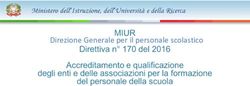 Direzione Generale per il personale scolastico - Miur