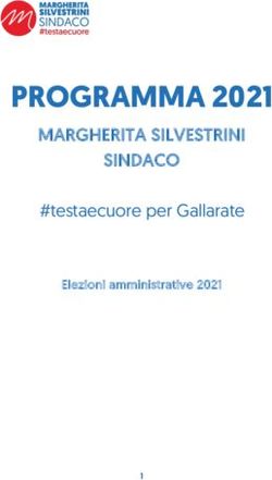 PROGRAMMA 2021 MARGHERITA SILVESTRINI SINDACO - #testaecuore per Gallarate