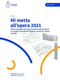 Mi metto all'opera 2021 - Idee e progetti per le arti performative (musi- ca, teatro, danza) e il cinema, anche in chiave sociale - Fondazione di ...