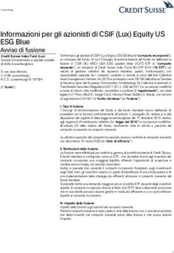 Informazioni Per Gli Azionisti Di CSIF (Lux) Equity US ESG Blue