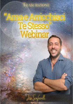 WEBINAR AMA E ARRICCHISCI TE STESSO - TRASCRIZIONE - WWW.RICCHEZZAVERA.COM - COPYRIGHT 2019 LAKSHMI HOUSE LTD - WWW.RICCHEZZAVERA.COM - AMAZON AWS