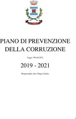 PIANO DI PREVENZIONE DELLA CORRUZIONE 2019 - 2021 Legge 190 del 2012 Responsabile: dott. Diego Carlino - Comune di ...