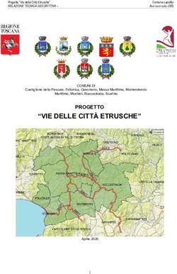 "VIE DELLE CITTÀ ETRUSCHE" - PROGETTO - Comune di Massa Marittima