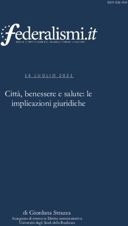 Città, benessere e salute: le implicazioni giuridiche - di Giordana Strazza - 14 LUGLIO 2021 - Segretari ...
