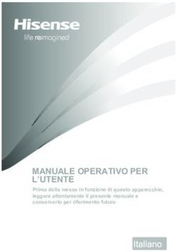 MANUALE OPERATIVO PER L'UTENTE - Prima della messa in funzione di questo apparecchio, leggere attentamente il presente manuale e conservarlo per ...
