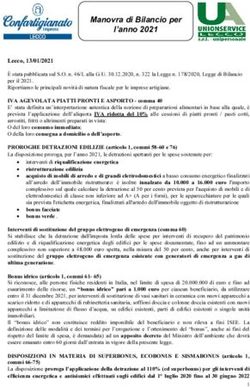 Manovra di Bilancio per l'anno 2021 - Confartigianato Imprese ...