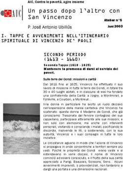 Un passo dopo l'altro con San Vincenzo - P. José Antonio Ubillús