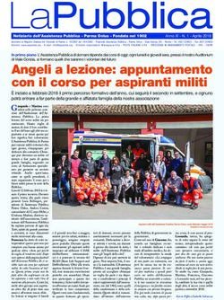 Angeli a lezione: appuntamento con il corso per aspiranti militi - Assistenza Pubblica Parma