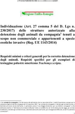 Individuazione (Art. 27 comma 5 del D. Lgs n. 230/2017) delle strutture autorizzate alla detenzione degli animali da compagnia1 tenuti a scopo non ...