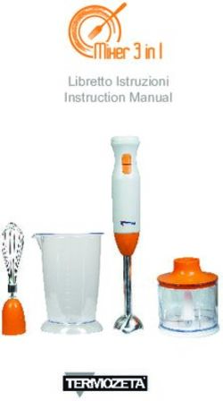 Mixer 3 in 1 Libretto Istruzioni Instruction Manual - Termozeta
