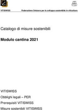 Modulo cantina 2021 Catalogo di misure sostenibili - VITISWISS Obblighi legali - PER - Swiss ...