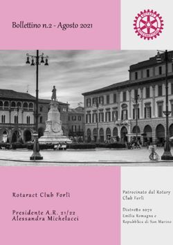 Bollettino n.2 - Agosto 2021 - Rotary Club Forli