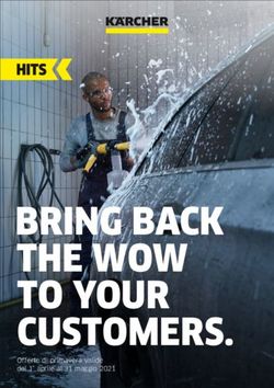 BRING BACK THE WOW TO YOUR CUSTOMERS - Offerte di primavera valide dal 1 aprile al 31 maggio 2021