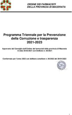 Programma Triennale per la Prevenzione della Corruzione e trasparenza 2021-2023