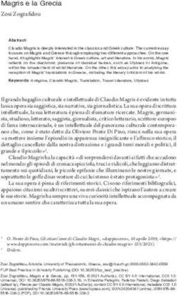 Magris e la Grecia Zosi Zografidou - Firenze University Press