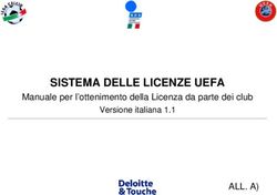 SISTEMA DELLE LICENZE UEFA - Manuale per l'ottenimento della Licenza da parte dei club
