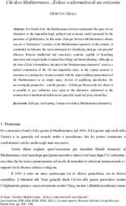 Chi dice Mediterraneo Eclissi o alternativa di un orizzonte