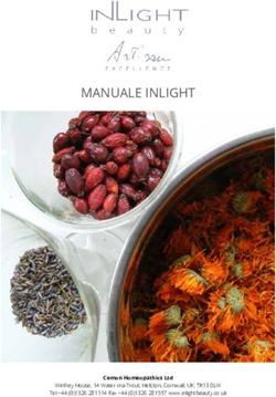 MANUALE INLIGHT - Cemon Homeopathics Ltd Winfrey House, 14 Water-ma-Trout, Helston, Cornwall, UK, TR13 0LW