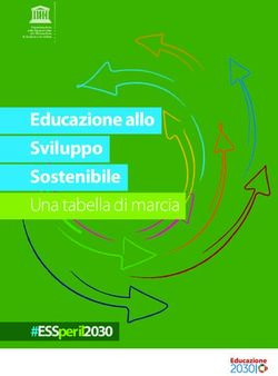 Educazione allo Sviluppo Sostenibile - Una tabella di marcia - #ESSper il2030