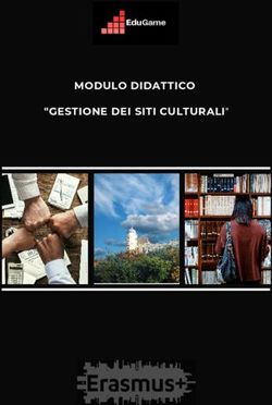 MODULO DIDATTICO "GESTIONE DEI SITI CULTURALI " - EduGame
