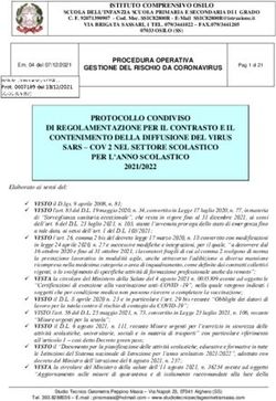 PROTOCOLLO CONDIVISO DI REGOLAMENTAZIONE PER IL CONTRASTO E IL CONTENIMENTO DELLA DIFFUSIONE DEL VIRUS SARS - COV 2 NEL SETTORE SCOLASTICO PER ...