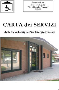 CARTA dei SERVIZI della Casa-Famiglia Pier Giorgio Frassati - Associazione Case-Famiglia