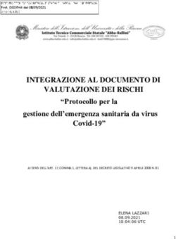 INTEGRAZIONE AL DOCUMENTO DI VALUTAZIONE DEI RISCHI - "Protocollo per la gestione dell'emergenza sanitaria da virus Covid-19"