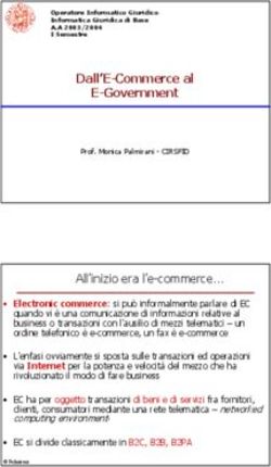 Dall'E-Commerce al E-Government