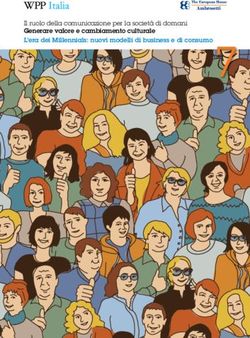 L'era dei Millennials: nuovi modelli di business e di consumo 7 - Il ruolo della comunicazione per la società di domani Generare valore e ...