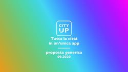 Tutta la citt&agrave; in un'unica app proposta generica 09.2020