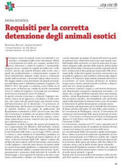 REQUISITI PER LA CORRETTA DETENZIONE DEGLI ANIMALI ESOTICI - SIVEMP