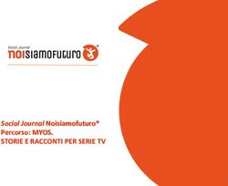 Social Journal Noisiamofuturo Percorso: MYOS - STORIE E RACCONTI PER SERIE TV