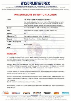 PRESENTAZIONE ED INVITO AL CORSO: "Il rilievo GPS in modalit&agrave; Statico" - Instrumetrix