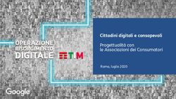 Cittadini digitali e consapevoli - Progettualità con le Associazioni dei Consumatori - TIM