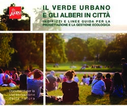 IL VERDE URBANO E GLI ALBERI IN CITTÀ - INDIRIZZI E LINEE GUIDA PER LA PROGETTAZIONE E LA GESTIONE ECOLOGICA - Lipu