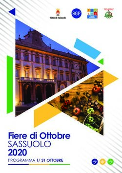 Fiere di Ottobre 2020 - SASSUOLO PROGRAMMA 1/ 31 OTTOBRE