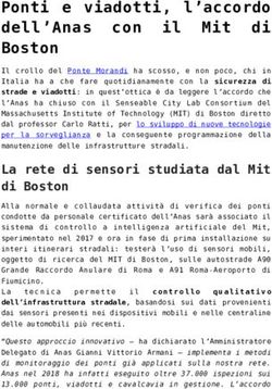 Ponti e viadotti, l'accordo dell'Anas con il Mit di Boston