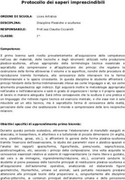 Protocollo dei saperi imprescindibili - Polo Bianciardi