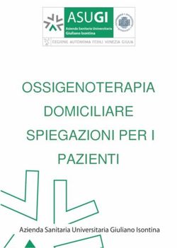 OSSIGENOTERAPIA DOMICILIARE SPIEGAZIONI PER I PAZIENTI