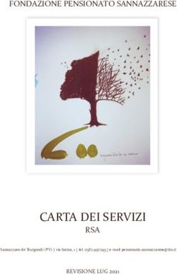 CARTA DEI SERVIZI - FONDAZIONE PENSIONATO SANNAZZARESE - RSA REVISIONE LUG 2021 - Fondazione Pensionato Sannazzarese ...
