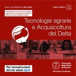 Tecnologie agrarie e Acquacoltura del Delta - Unife