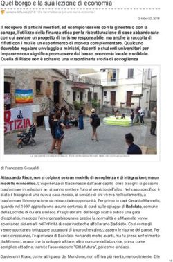 Quel borgo e la sua lezione di economia - Gruppo Solidariet&agrave;