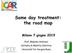 Same day treatment: the road map - Milano 7 giugno 2019 Prof. Massimo Andreoni Cattedra di Malattie Infettive Università Tor Vergata Roma - ICAR 2019
