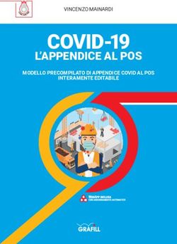 COVID-19 L'APPENDICE AL POS - MODELLO PRECOMPILATO DI APPENDICE COVID AL POS INTERAMENTE EDITABILE - Lavori Pubblici