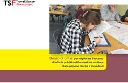 Elenco di criteri per migliorare l'accesso all'offerta pubblica di formazione continua delle persone cieche e ipovedenti