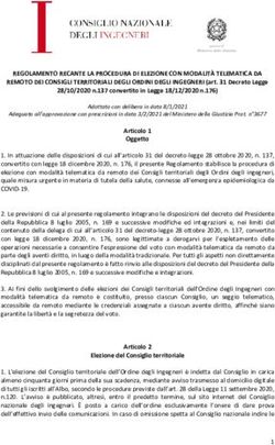 REGOLAMENTO RECANTE LA PROCEDURA DI ELEZIONE CON MODALIT&Agrave; TELEMATICA DA - Consiglio Nazionale ...