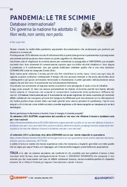 PANDEMIA: LE TRE SCIMMIE - Database internazionale? Chi governa la nazione ha adottato il: Non vedo, non sento, non parlo - Coordinamento Camperisti