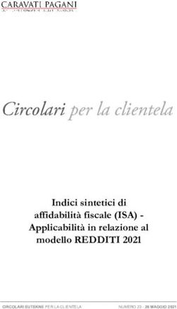 Indici sintetici di affidabilit&agrave; fiscale (ISA) - Applicabilit&agrave; in relazione al modello REDDITI 2021 - Caravati ...