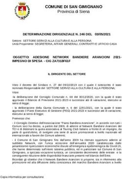 COMUNE DI SAN GIMIGNANO - Provincia di Siena DETERMINAZIONE DIRIGENZIALE N. 246 DEL 03/05/2021 - COMUNE ...